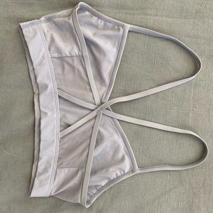 Light blue sports bra